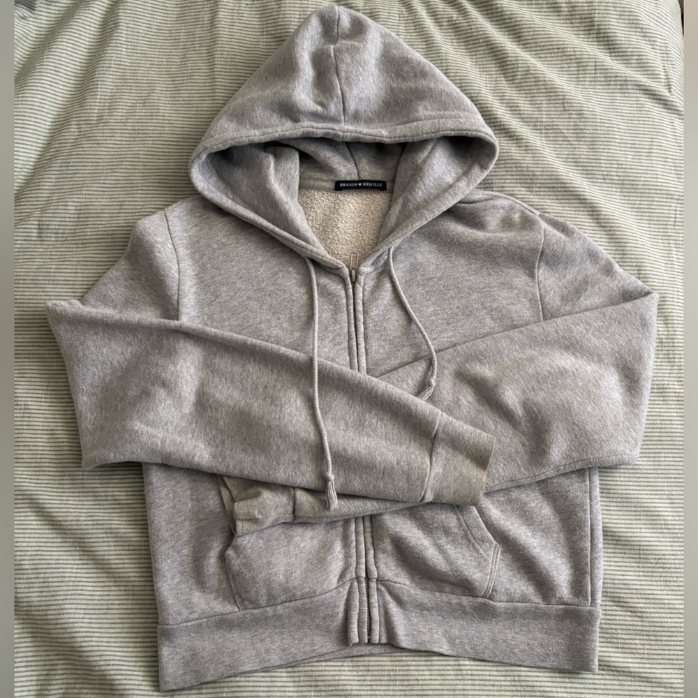 Gray Zip-Up Hoodie